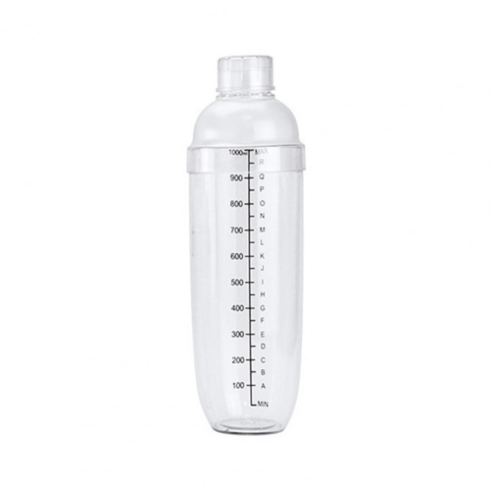 50% hotleak-bevis pc cocktail shaker med skala bartender parti drikke mikser kjøkken dingser: 1000ml