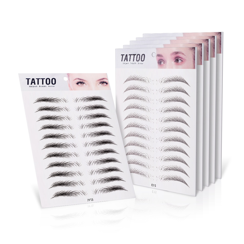 3d øjenbryn klistermærke bionisk bryn semi-permanent vandoverførsel vandtæt tatovering øjenbryn broderi øjenbryn patch makeup værktøjer