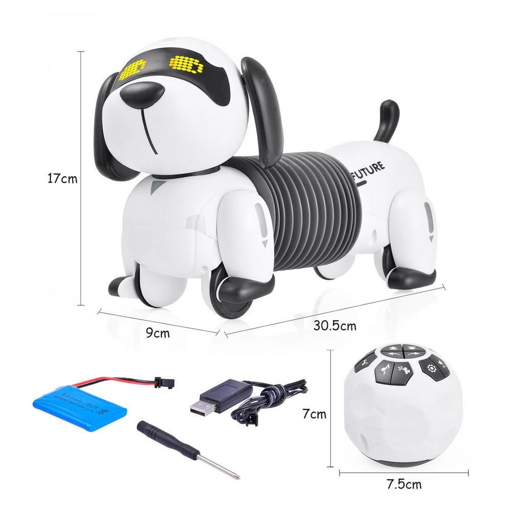 Mini Robot electrónico programable para niños, juguete de simulación robótica con Control remoto, luz y sonido, K22: Without retail box