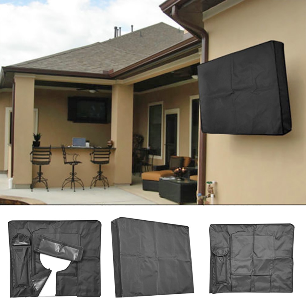 Outdoor Waterproof TV Cover For 30 To 58 Inch TV Dust-Proof Microfiber Cloth Protect LED Screen Weatherproof Universal TV Cover