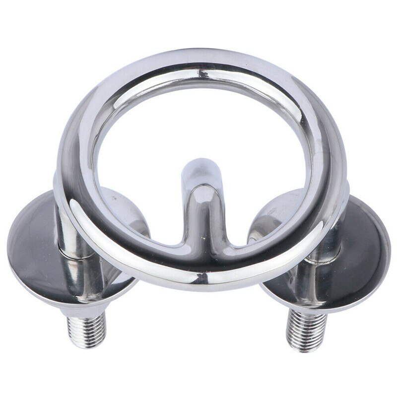 316 Stainless Steel Boat Marine Transom Mount Water Ski Tow Hook 2-1/2" Ring