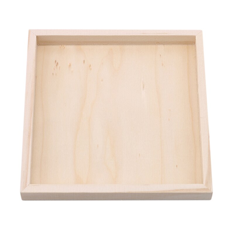 Collectie 1 Pcs Houten Plaat Voor Zeszijdige Schilderen Gebouw Puzzel Houten Pallet 12Cm X 12Cm Educatief Ontwikkeling Speelgoed