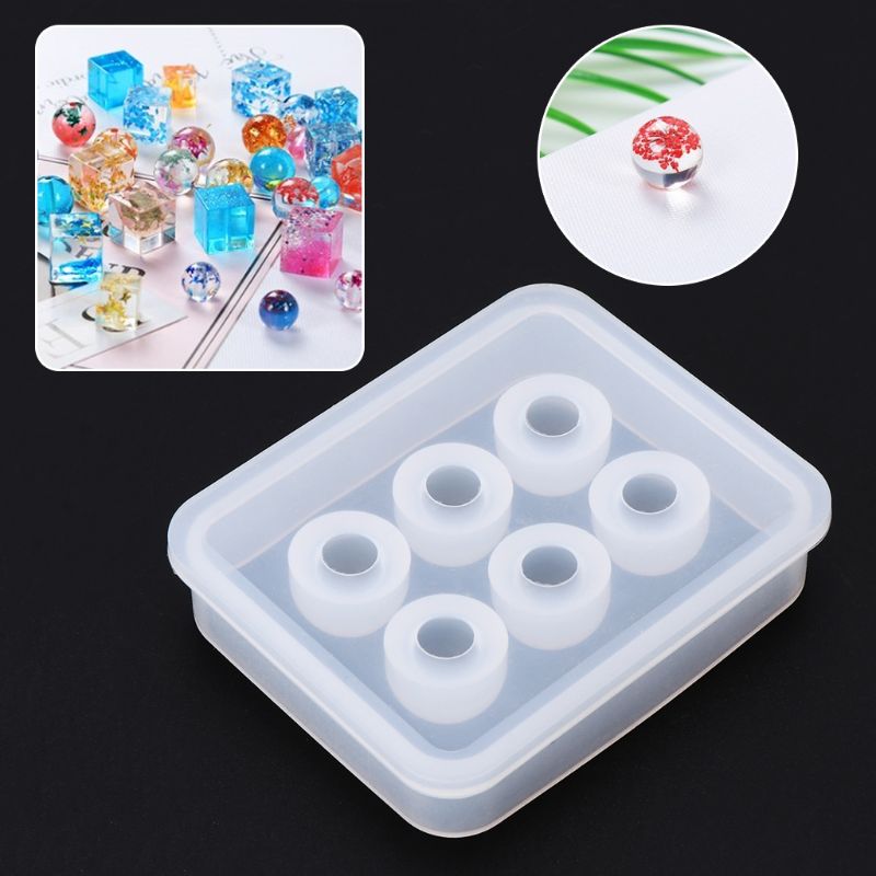 Silikon bilden 12mm Ball 3D DIY Schmuck Halskette Anhänger Herstellung Werkzeuge Epoxid Harz Handwerk Kuchen Fondant Dekoration Formen Handgemachte