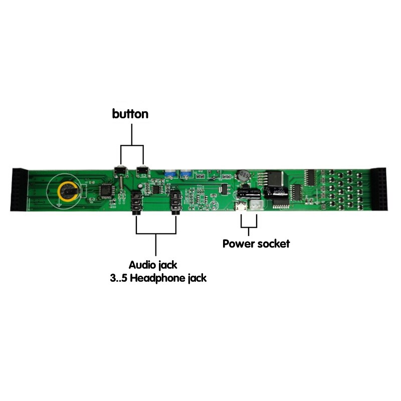 USB 5V ou 12V stéréo VU mètre indicateur analyseur de spectre de musique 20 segments affichage de niveau de LED