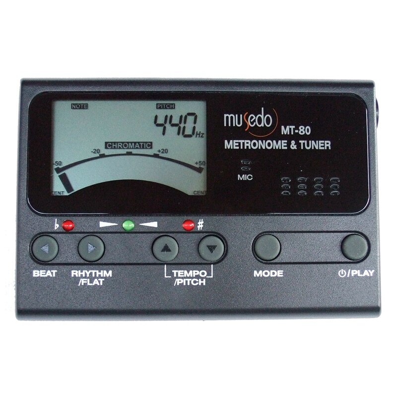 Musedo Mt 80 Violin Chromatic Tuner Metronome Tone Generator Batteries Pickup