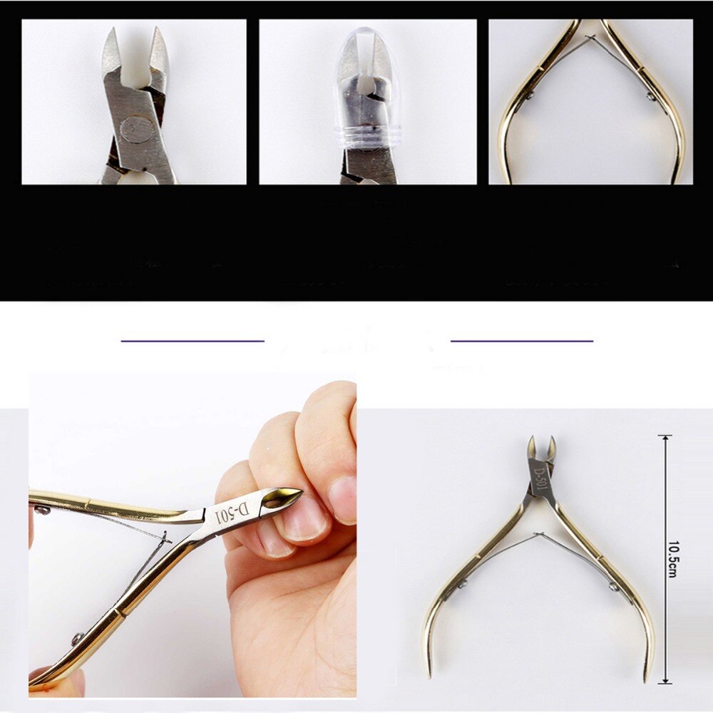 Herramienta para uñas 1/uds, tijeras para la piel muerta, cuchara de acero inoxidable con púas, cortaúñas, alicates de empuje , tijeras para cortar uñas