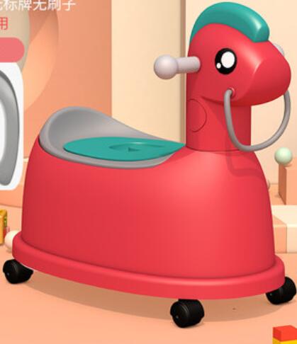 3 Colors Children's Potty soft Baby Potty Training Seat kids toilet potty chair: Red