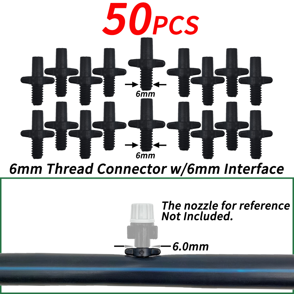 50x Garden 4/7mm Hose Transparent Bend Arrow Dripper 1/4'' Drip Emitter Water Saving Sprinkler Micro Irrigation Greenhouse: Clear