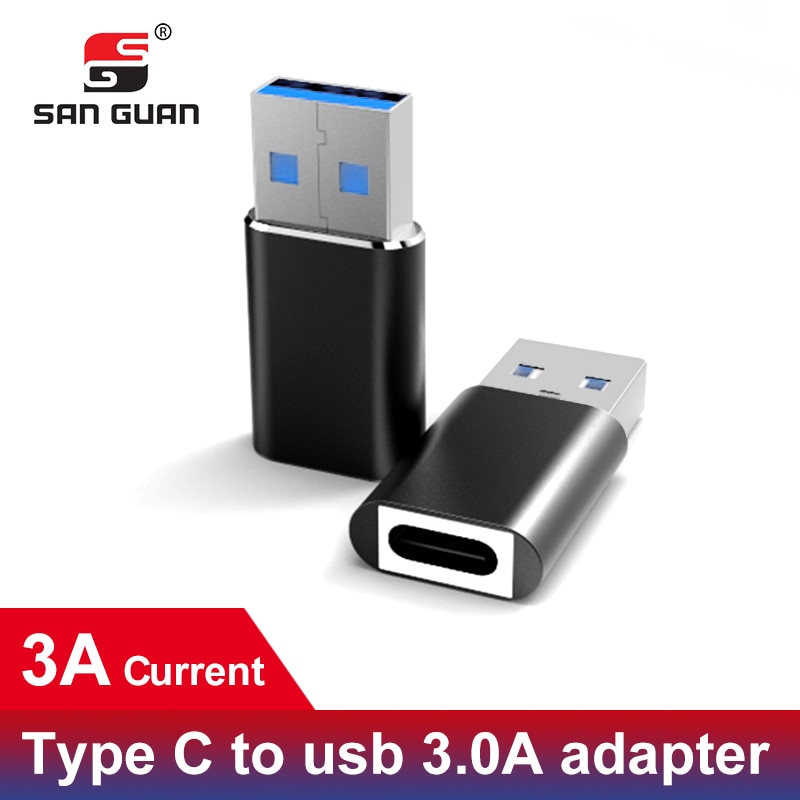 PD Type-C 3.1 Gen1 5GB 3A Adapter USB C female naar USB A male Adapter sluit USBC-C voor Macbook Google Sony HTC Oneplus Nokia