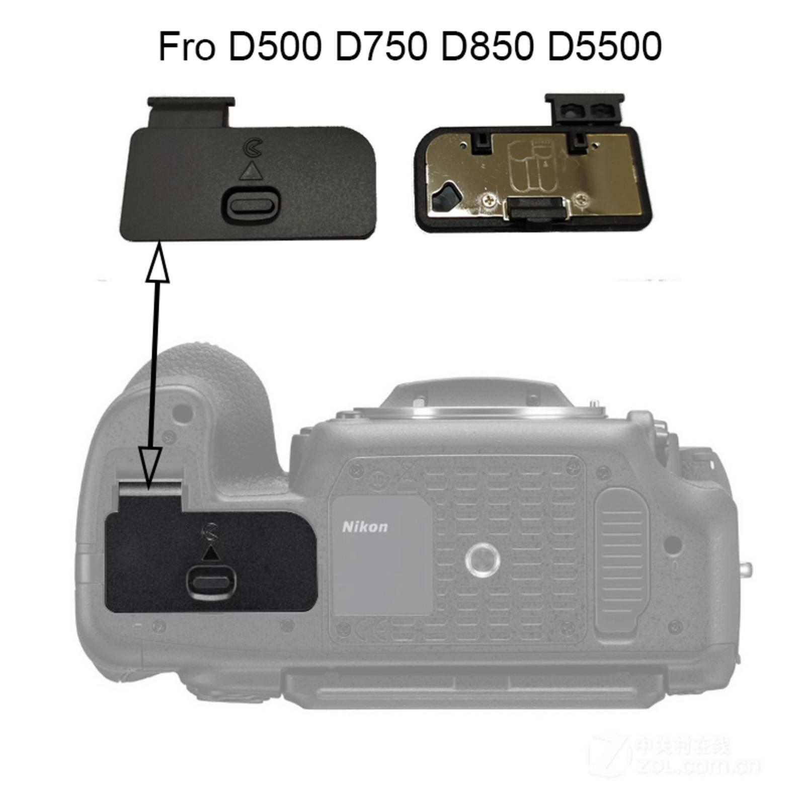 Battery Door Cover for Nikon D500 D750 D850 D5500 Camera Repair