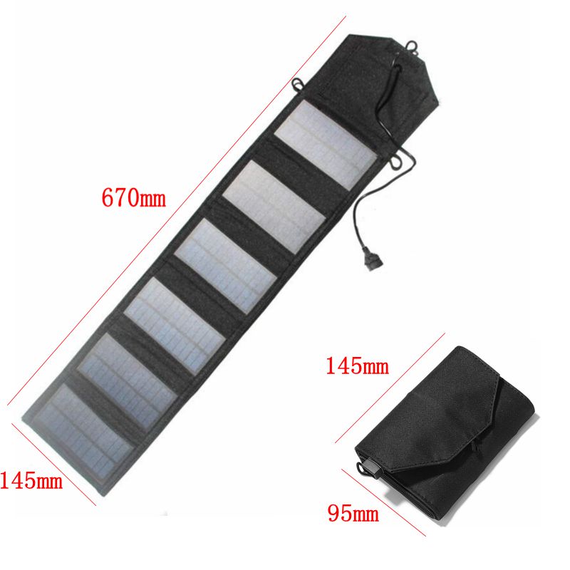 60W Foldable Solar Panel USB 5V Solar Charger Portable Panel Solar Solar Cells Outdoor Mobile Power Charger for Camping Hiking