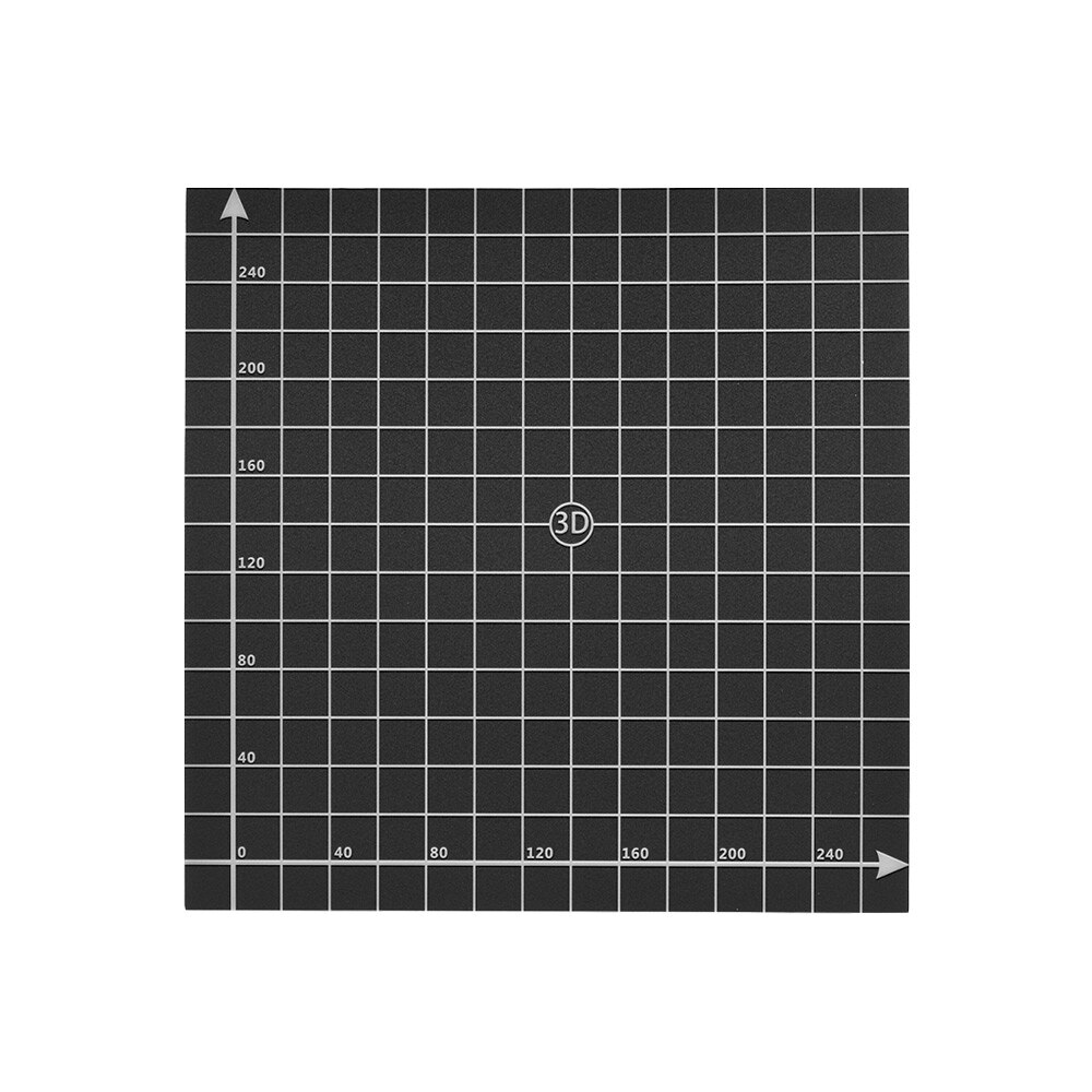 3D Printer Parts 300 * 300mm Heat Bed Sticker Sheet Bed Platform Build Surface Tape with 1:1 Coordinate for Creality Ender