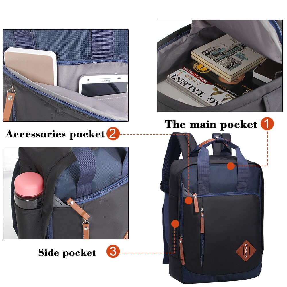 Vierkante schooltas voor tienerjongens en meisjes, grote capaciteit, casual studentenrugzak, waterdichte tas voor kinderen, dagrugzak, mochila
