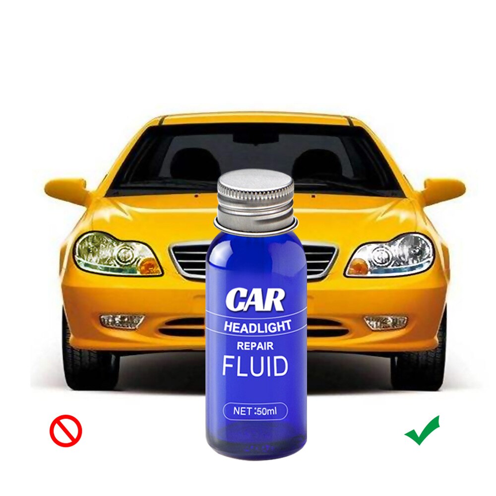 10/30/50ml Car Headlight Repair Fluid Refurbishment Liquid Car Headlight Restoration Wash Headlight Polish Headlight Repair Kit