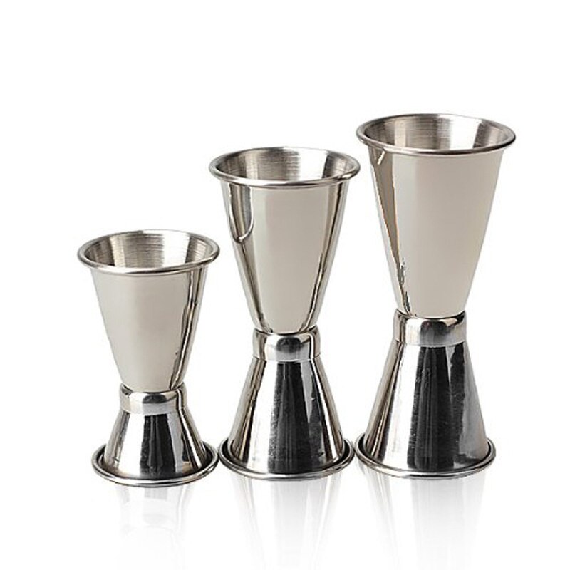 3x stainless steel cocktail drink metering cup beaker beverage tool, blend: Default Title