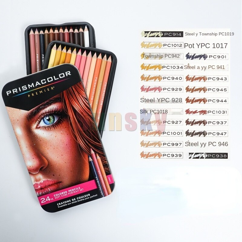 48 132 150 prismacolor premier Colouring Pencils art Color Pencils Set For Sketching Assorted Colours Pack Of 72 150 rich color: 24 skin color set