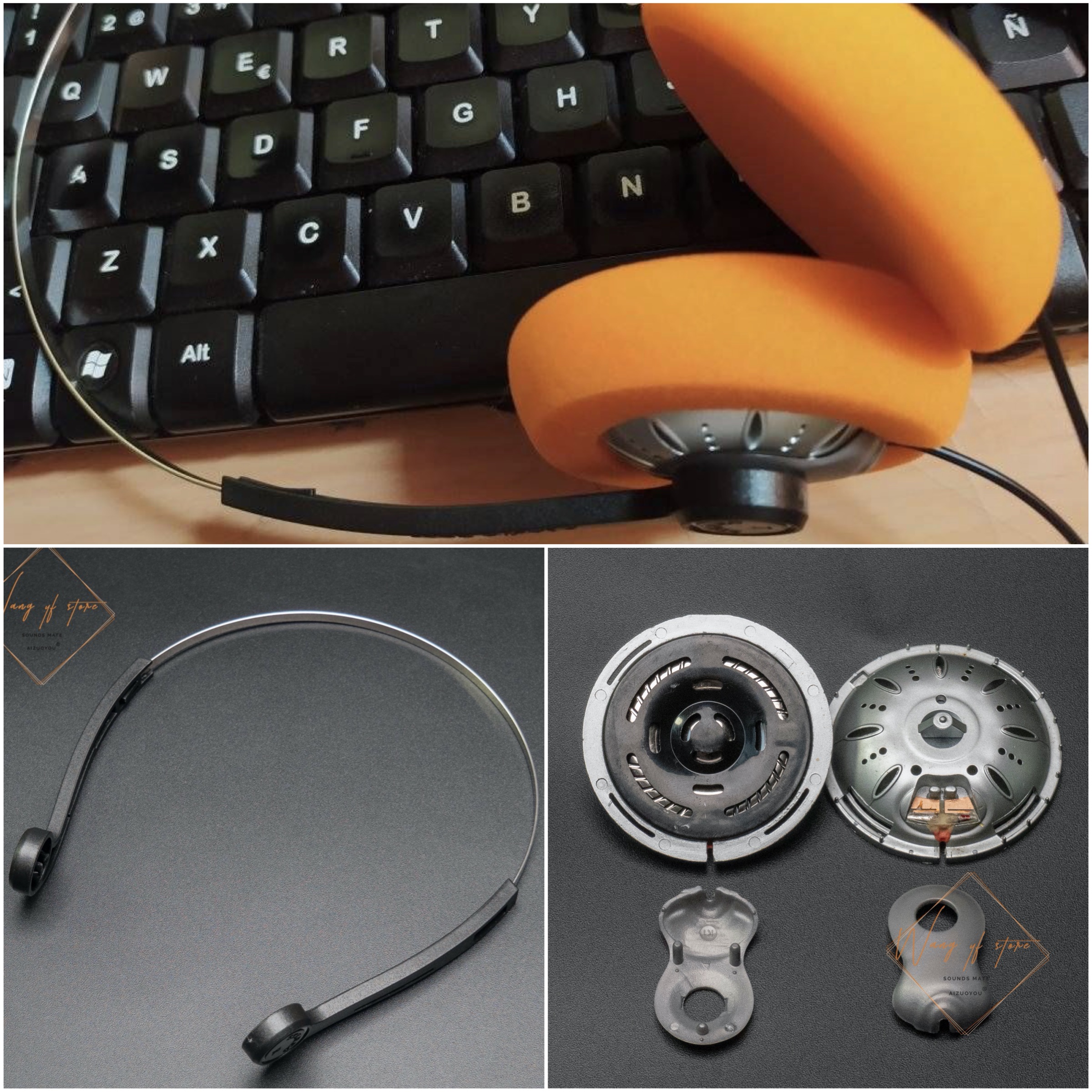 Luidsprekers Drivers Geluid Oorkussens Schuim Kussen Voor Koss Ksc75 Ksc 75 Headset Hoofdtelefoon Hoofdband Diy Kit