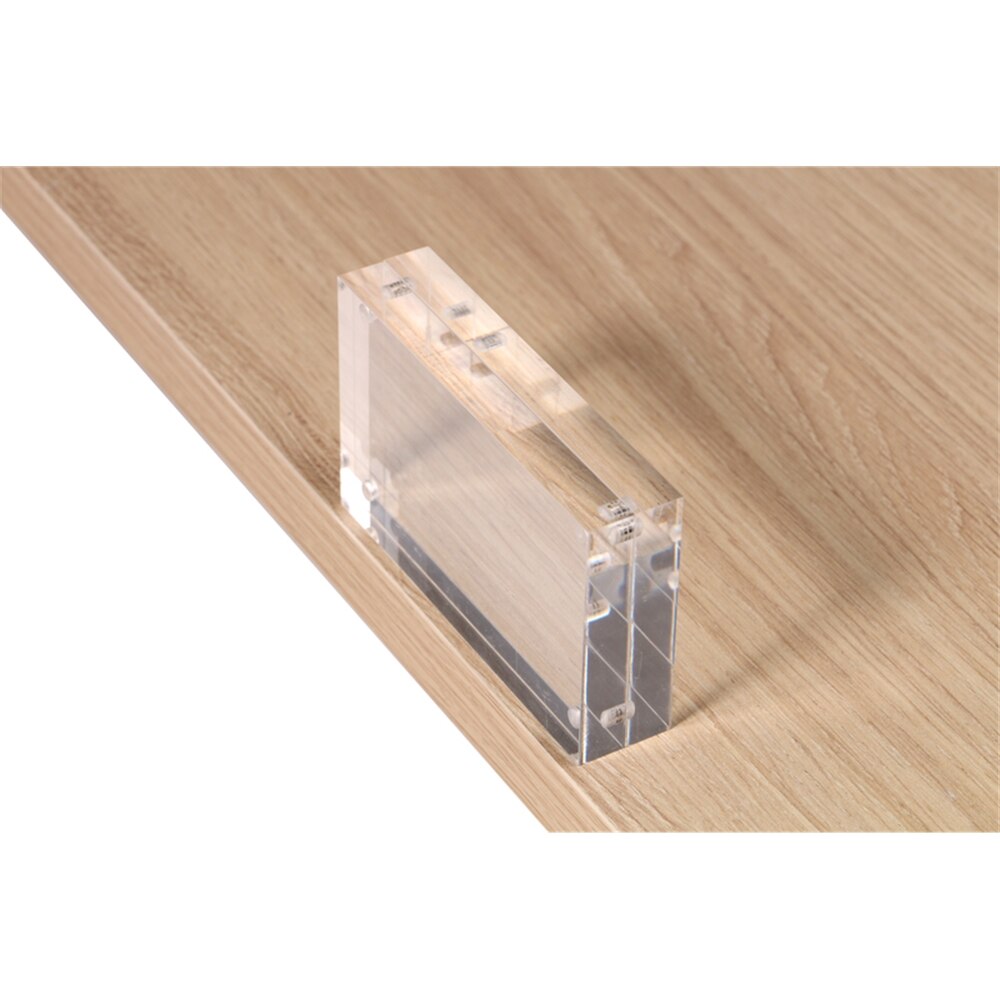 Acrylic Block Strong Magnetic Label Frame Desk Sign Holder Crystal Photo Frame Price Tag Display Desk Menu Name Card Cover Rack