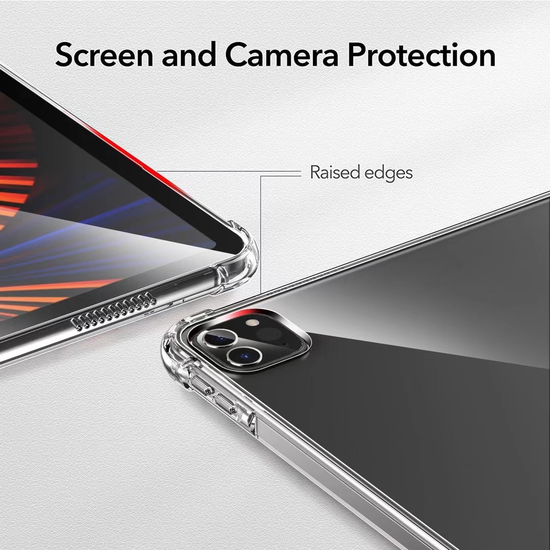 Funda transparente de TPU para iPad Pro 12,9, funda de silicona transparente ultrafina para ipad pro 12 9 2022, accesorios