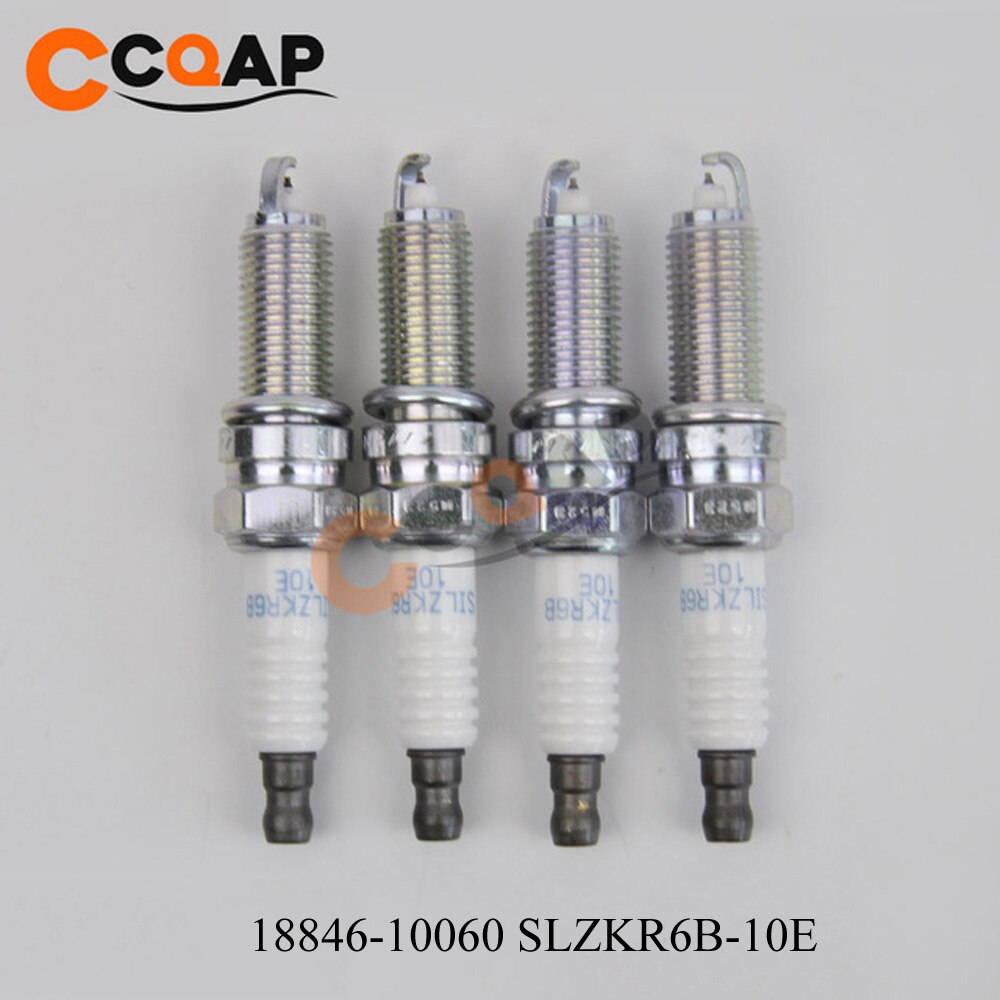 4pcs/lot Iridium Spark Plug 18855-10080 18846-11070 18855-10060 LZKR6B-10E SILZKR6B11 18840-11051 for Hyundai Elantra Genesis