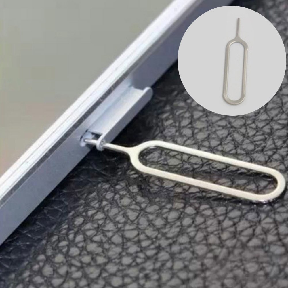 10Pcs Sim-kaart Eject Pin Key Tool Naald Sim Card Tray Holder Eject Pin Voor IPhone7 6 5 Voor xiaomi3 Voor Samsung #25
