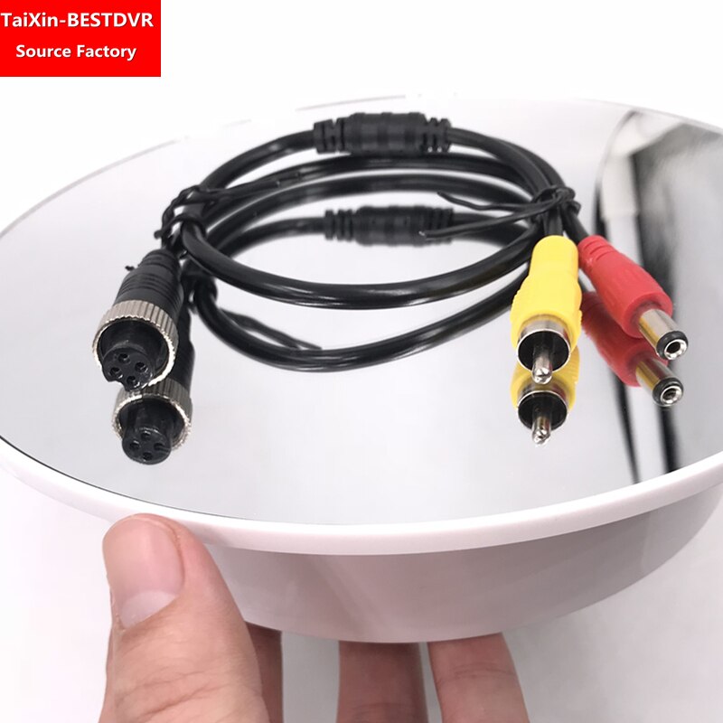 Lebanon video surveillance cable truck MDVR cmsv6 R&D plant Aviation female head-to-RCA male head+DC male head