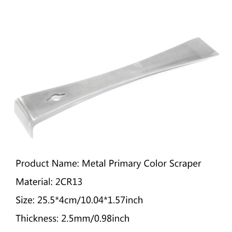 Stainless Steel Prybar and Scraper Razor Sharp Scraper Edges for Nail and Tack Pulling Prying &amp; Scraping Practical Tool