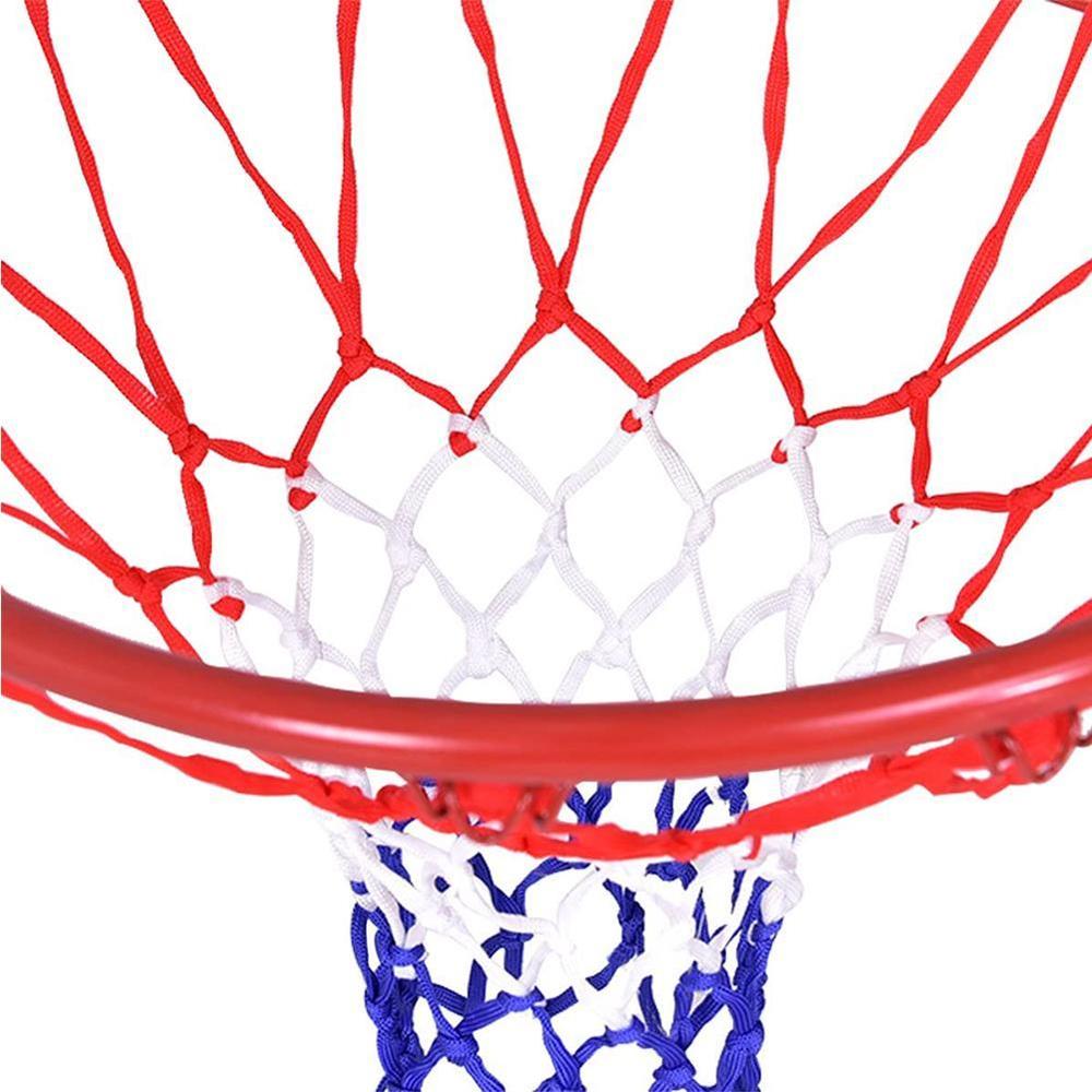 6mm Basketball Rim Mesh Net Durable Basketball Net Standard Fits Rim Rims Hoop Duty Nylon Net Heavy Mesh Basketball Goal Q0T1