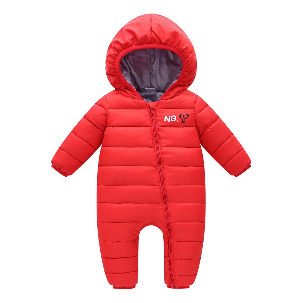 Autumn Winter Warm Baby Clothes Jackets For Baby Jumpsuit Baby Girls Boys Bodysuit Kids Hooded Outerwear Coat Children