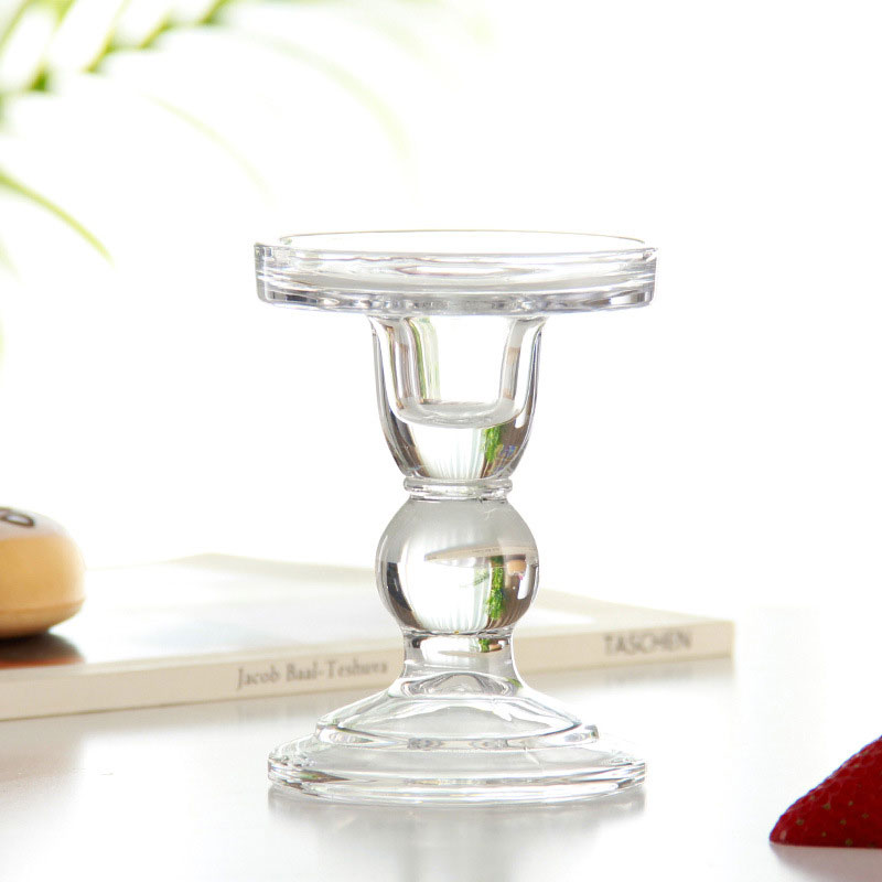 3.46/4.52/5.51 In Glas Kaars Houder Glas Kandelaar Pijler Kaars Staan Kandelaar Bruiloft Kandelaar Theelichthouder