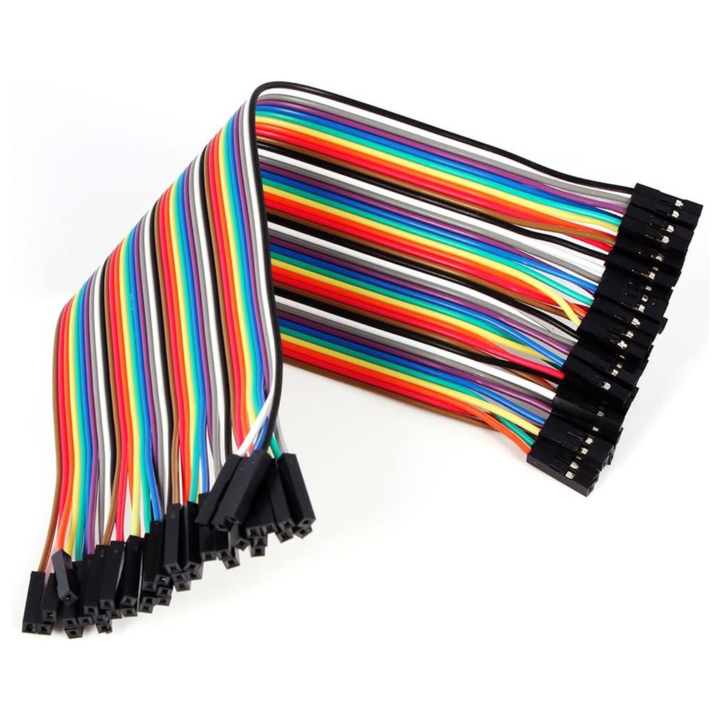 Female to Female Cable Line Spacing Pin Headers 30cm with Color Jumper Wire Cable Breadboard Pin Headers for Arduino