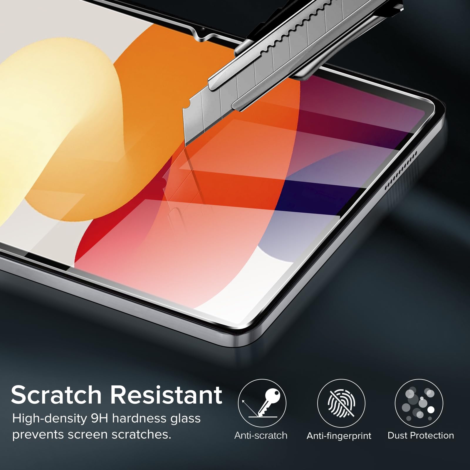 Screenprotector voor Xiaomi Redmi Pad SE (11 inch) 2023 Tablet Gehard glas Film Achteruitrijcamerabeschermer Anti-val/Anti-kras