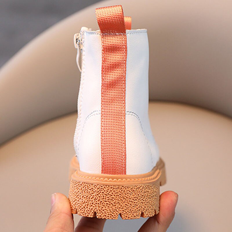 CUZULLAA-Botas altas con cordones para niños y niñas, botines a la , de otoño, talla 26-35