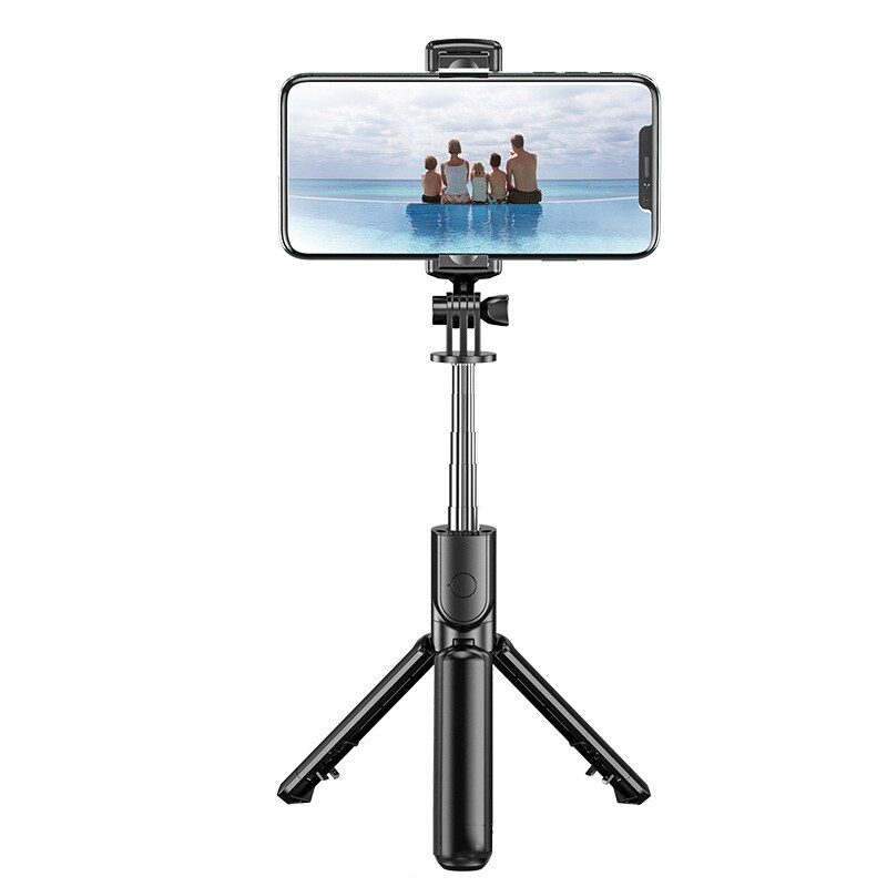 Sans fil Bluetooth Selfie bâton trépied poche monopode obturateur à distance Selfie extensible pliable pour Xiaomi Huawei téléphone