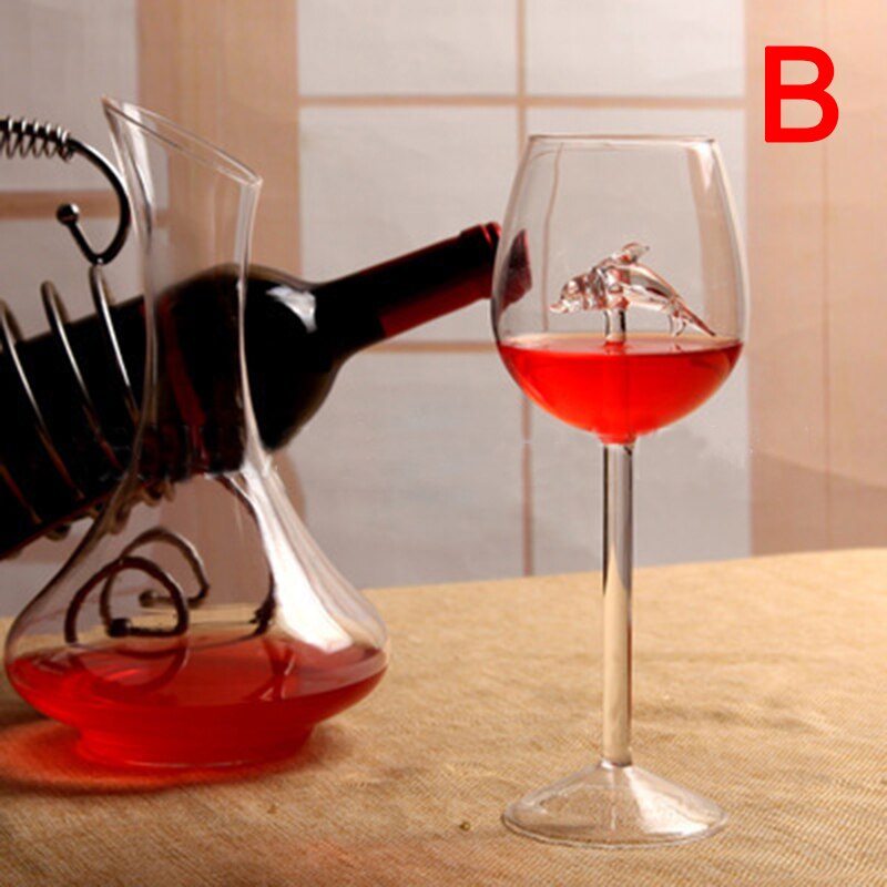 Fancy Red Wine Goblet Wine Cocktail Glasses 100ml Rose Flower Shape Wine Glass Party Barware Drinkware: B