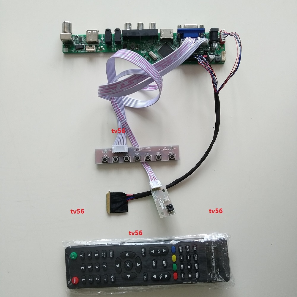 Kit pour LP156WH4 LCD contrôleur carte pilote 40pin TV 1366X768 LVDS panneau écran HDMI VGA LED à distance 15.6 "USB AV