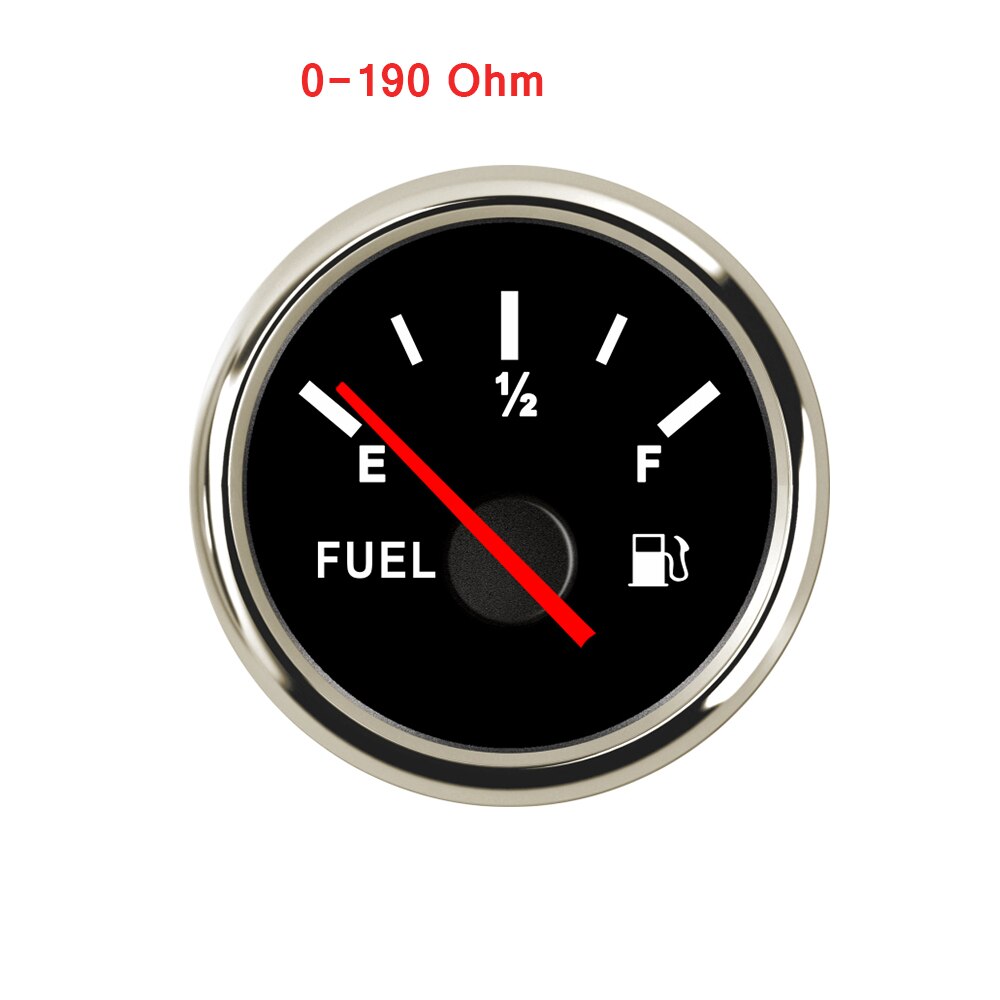 52mm Tankanzeige Elektrische Digitale Tankanzeige für Universal-Boot Auto Lkw RV Camper 0-190 ohm Tankanzeige: 801-00002 0-190Ohm