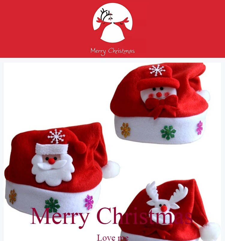1 st barn led jul hatt jultomten ren snögubbe xmas mössa jul hattar barn