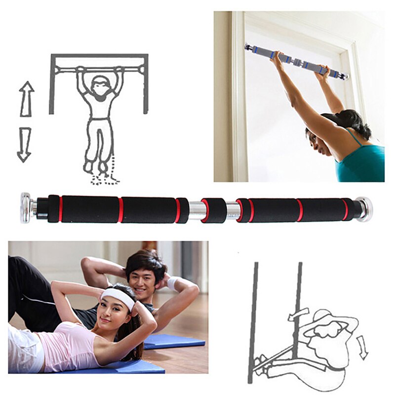 200kg Einstellbare Tür Horizontale Bars Übung Zu Hause Workout Gym Kinn Up Pull Up Training Bar Sport Fitness Ausrüstungen