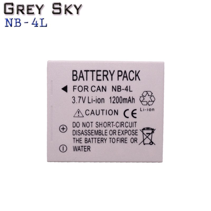 bateria NB-4L NB 4L NB4L battery pack + LCD USB Charger for Canon IXUS 60 65 80 75 100 I20 110 115 120 130 IS 117 220 225 camera