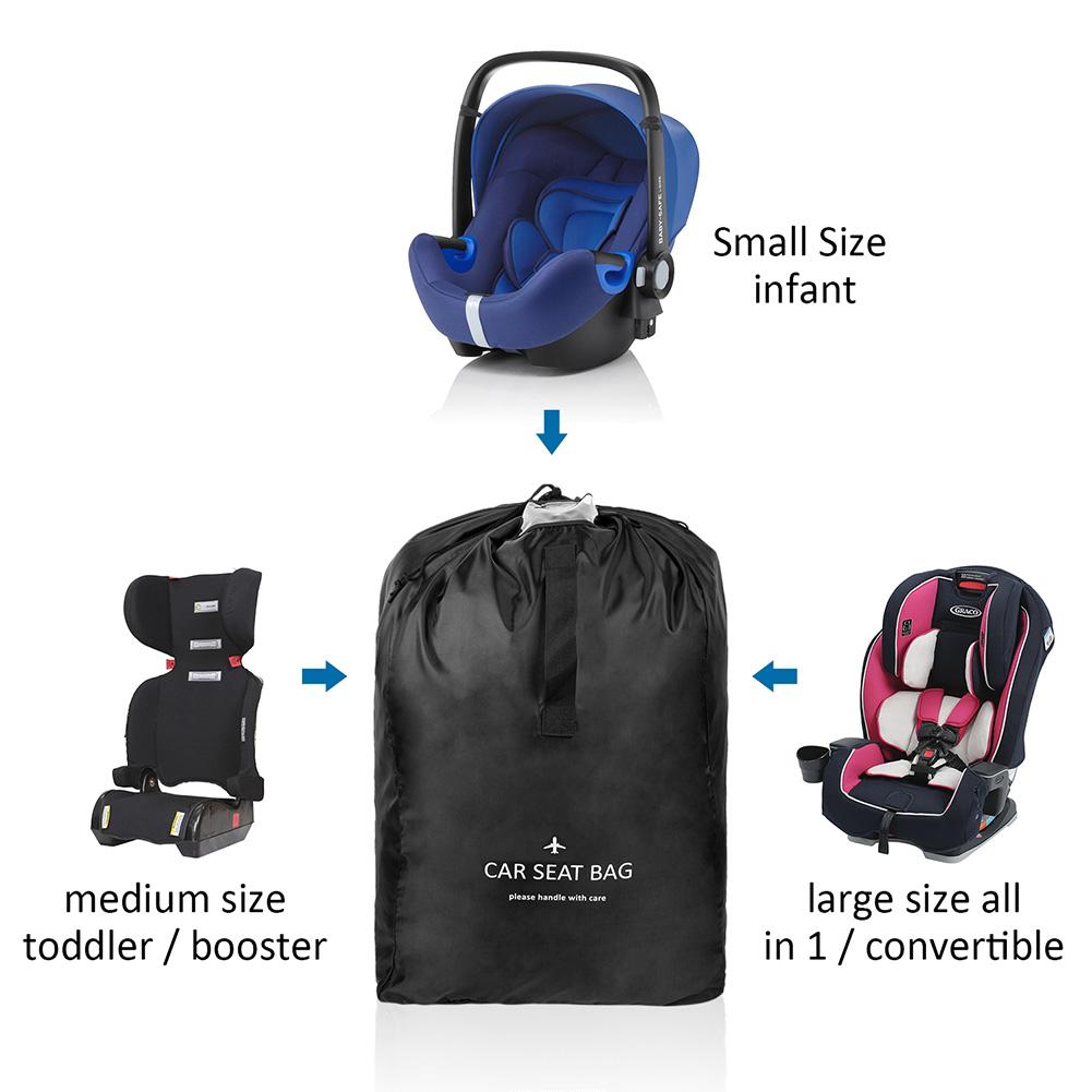 Car Seat Travel Bag Backpack Car Baby Seat Travel Bag Strollers Wheelchair Storage Bag for Outdoors Travel Camping