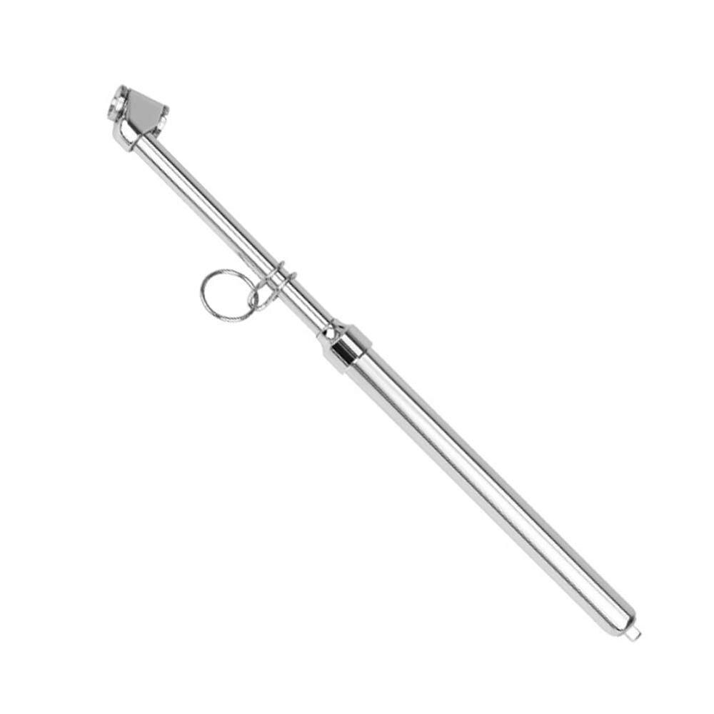 Medidor de presión de neumáticos Tipo lápiz de doble cabeza, resistente, 10-150 PSI, para coche, camión, motocicleta: Negro
