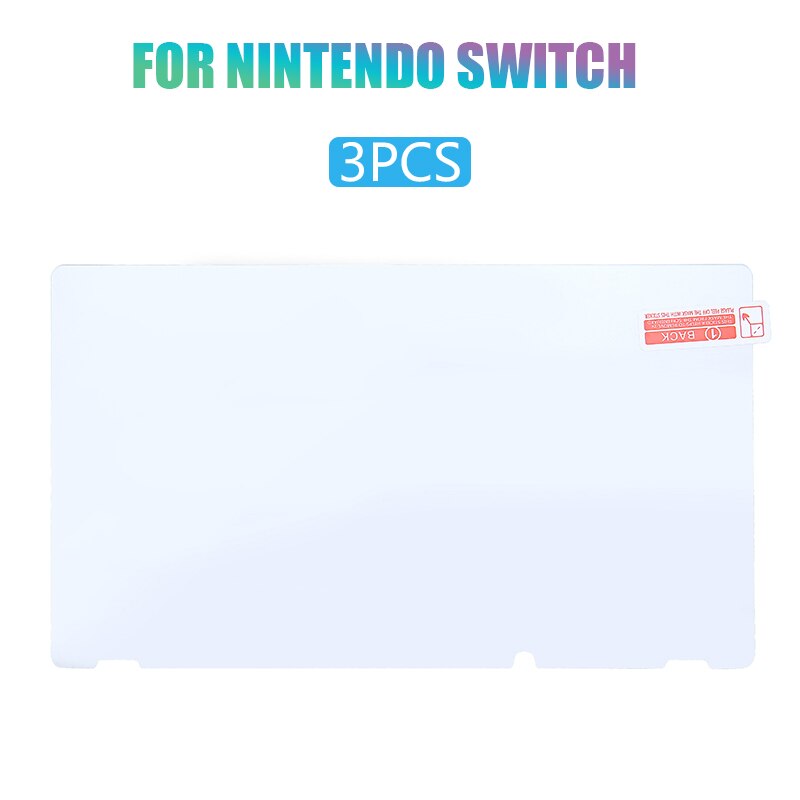 POHIKS 3pcs High Screen Sensitivity Tempered Glass Film Waterproof Screens Protection Cover Games Accessories For Nintend Switch