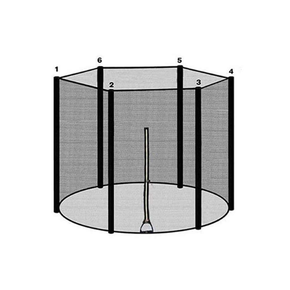 Indoor Outdoor Trampoline Protective Net Anti-fall Jumping Pad Safety Net Trampoline Fence Protection Guard: 6inch