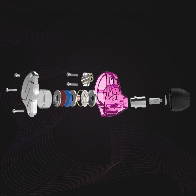 Kz zsn fones de ouvido 1dd + 1ba híbrido no monitor com cancelamento ruído alta fidelidade música esportes estéreo baixo fone com microfone