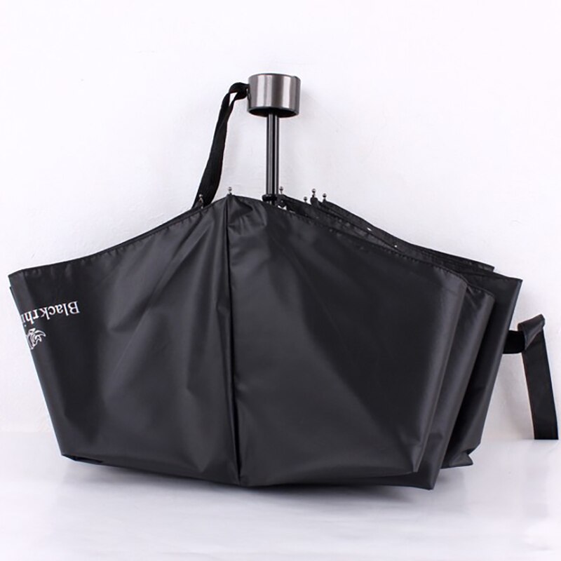 YADA Pure Rhinoceros Star Inside 3-Folding Umbrella Women Man UV Rainproof Umbrella Parasol Rain Sun Light Umbrellas YD200295: YD200295BK