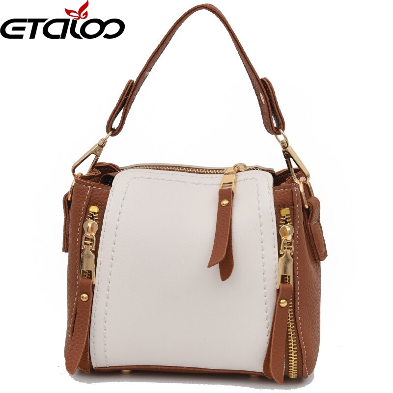 Dames handtassen dames handtas trend hit kleur handtas pu eenvoudige schoudertas diagonaal: Roze