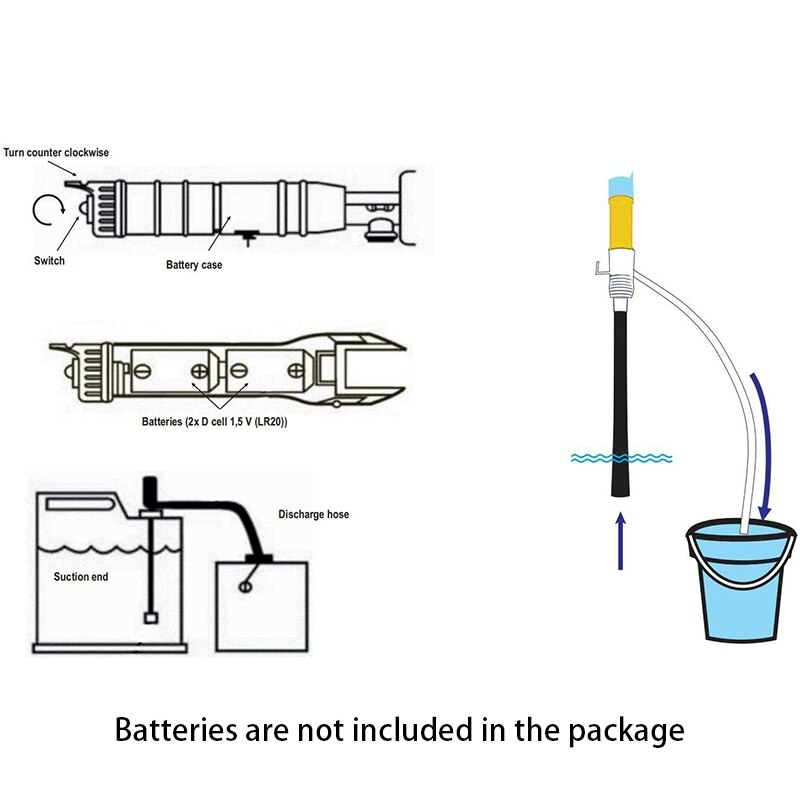 Battery-Operated Liquid Transfer Pump Color Yellow,Fuel Transfer Pump for Gasoline