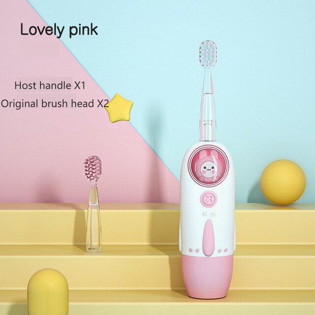 freundlicher Schall elektrische Zahnbürste freundlicher Ultraschall automatische Zahnbürste freundlicher schnur verlieren wiederauf ladbare Mundpflege zahnbürste Erwachsene reisen wasserdichte intelligente Zahnbürste: Cute rosa