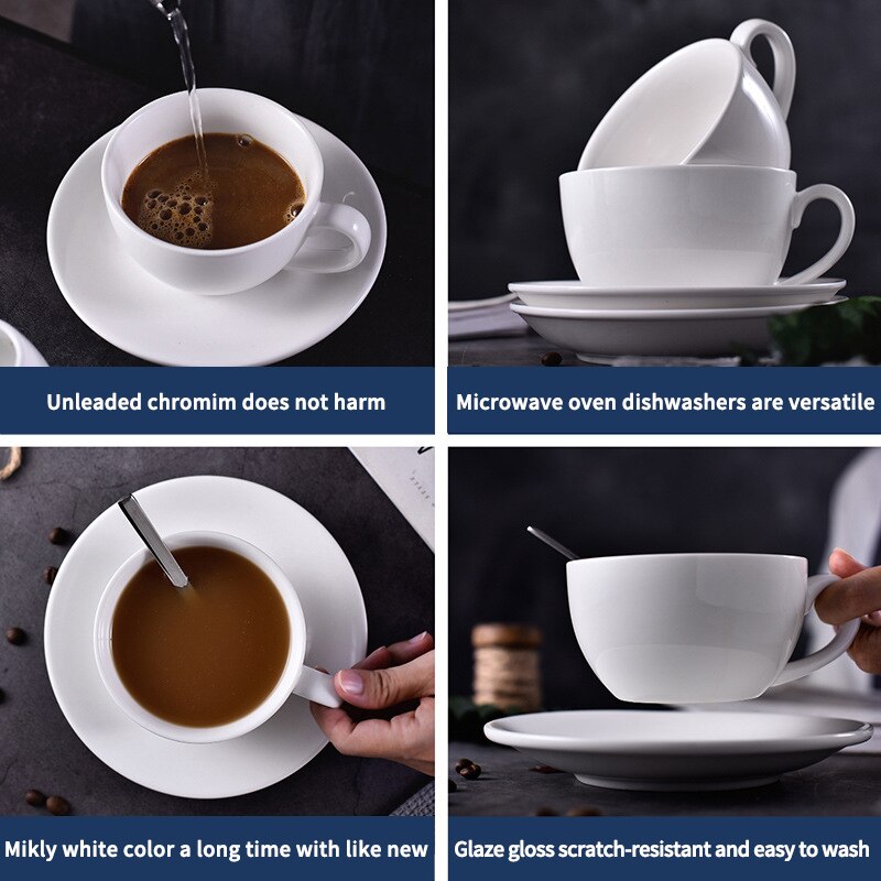 Keramisk te hvid kaffekop sublimeringstryk logo porcelænskrus